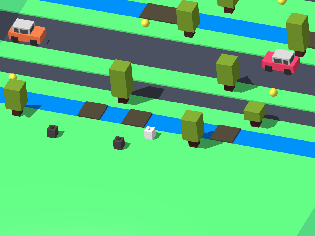 Crossy Road Game - Mobile game development project