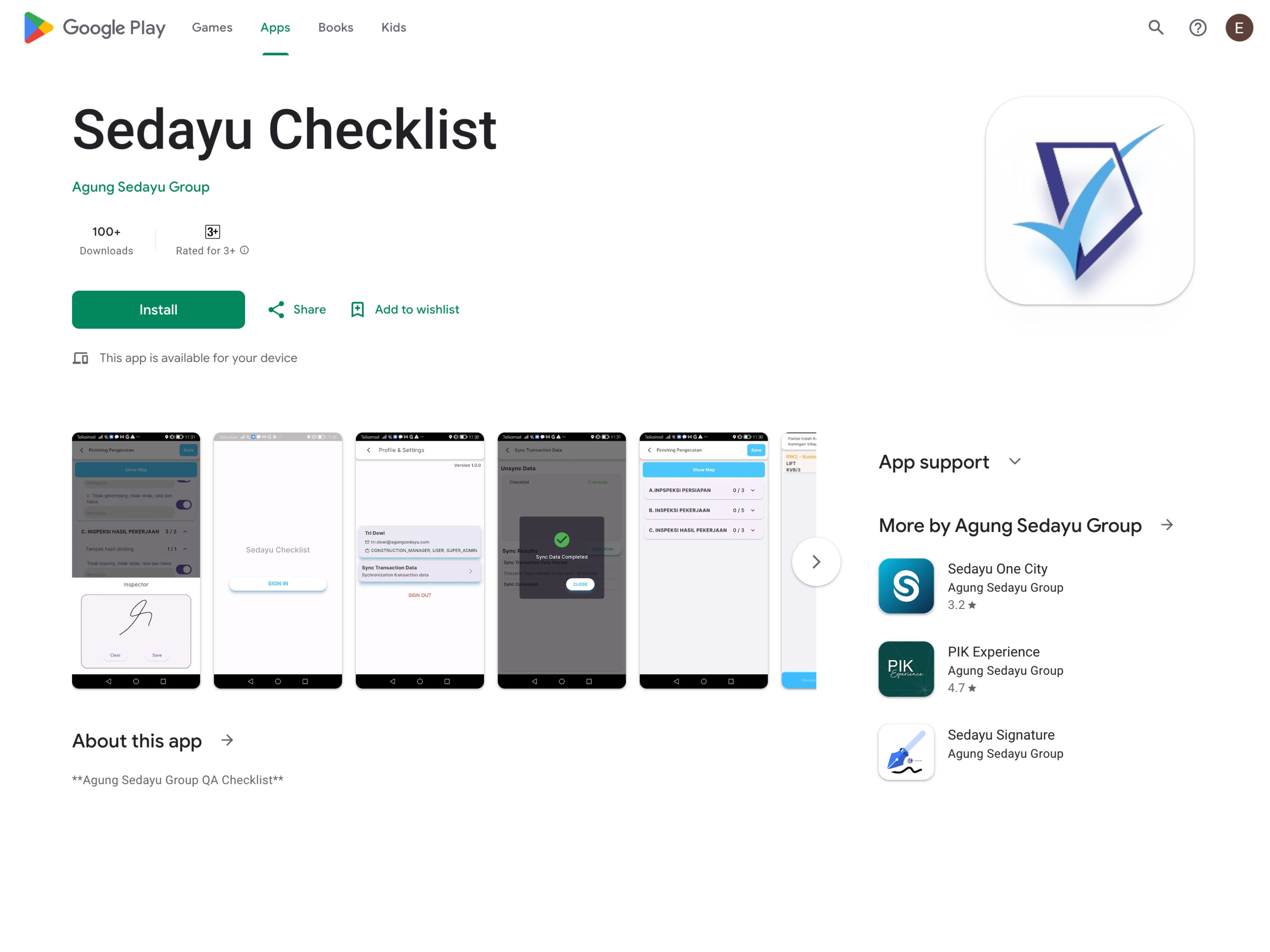 Sedayu Checklist Mobile - Mobile task management application