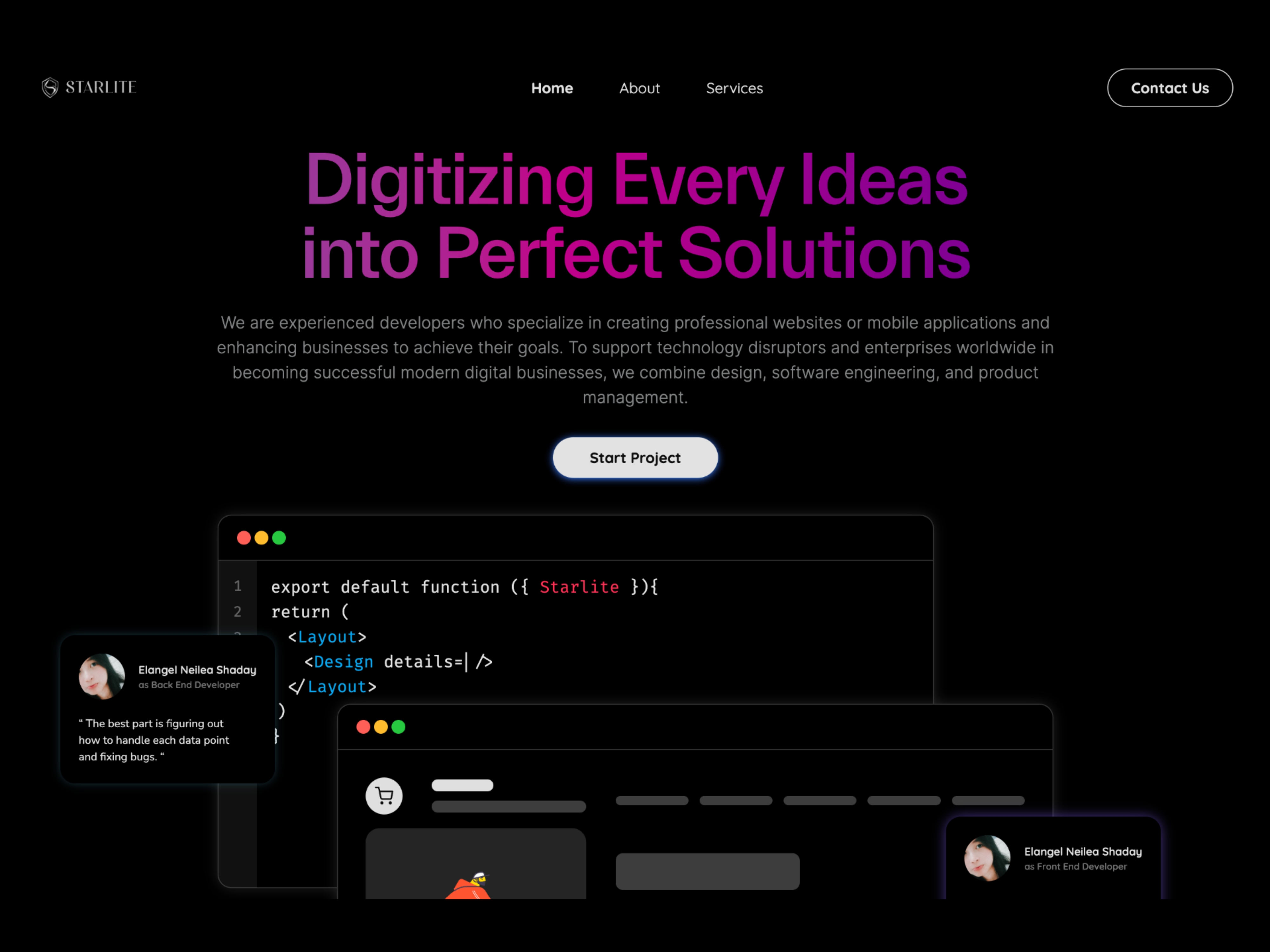Starlite Project - Web application development project